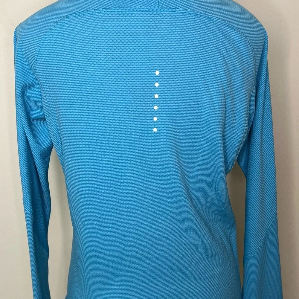 Nike AeroReact Running Top Large Lightweight Reflective Blue EUC‎